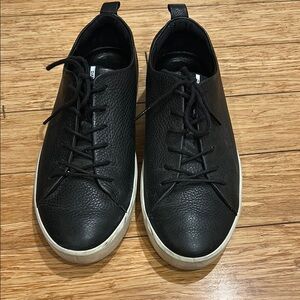 Ecco Black Pebbled Leather Danish Design Men's Sneakers 8.5